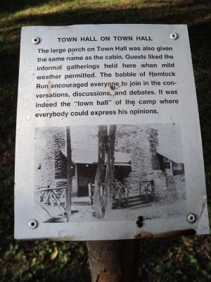 Town Hall on Town Hall Marker. Click for full size. Town Hall on Town Hall Marker image. Click for full size.