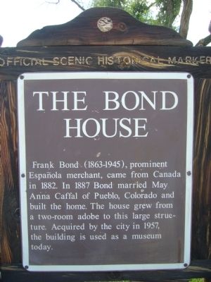 The Bond House Marker image. Click for full size.