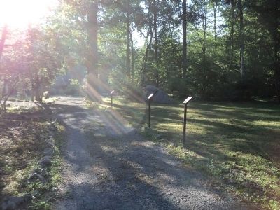 Markers at Rapidan Camp. Click for full size. Markers at Rapidan Camp image. Click for full size.