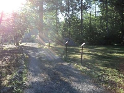 Markers at Camp Hoover. Click for full size. Markers at Camp Hoover image. Click for full size.