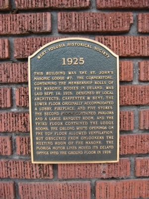 St. John's Masonic Lodge Marker. Click for full size. St. John's Masonic Lodge Marker image. Click for full size.