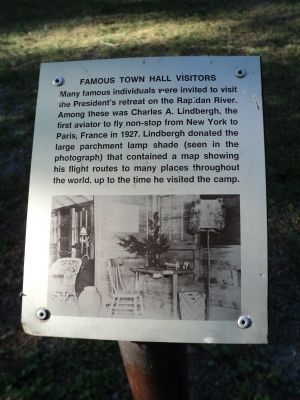 Famous Town Hall Visitors Marker. Click for full size. Famous Town Hall Visitors Marker image. Click for full size.