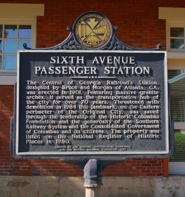 Sixth Avenue Passenger Station Marker image. Click for full size.