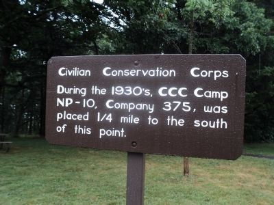 Civilian Conservation Corps Marker. Click for full size. Civilian Conservation Corps Marker image. Click for full size.