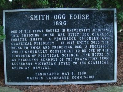Smith-Ogg House Marker. Click for full size. Smith-Ogg House Marker image. Click for full size.