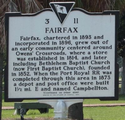 Fairfax Marker. Click for full size. Fairfax Marker image. Click for full size.