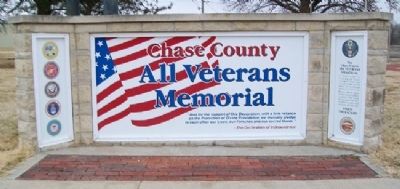Chase County All Veterans Memorial. Click for full size. Chase County All Veterans Memorial image. Click for full size.
