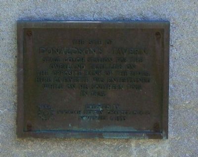 Donaldson's Tavern Marker. Click for full size. Donaldson's Tavern Marker image. Click for full size.