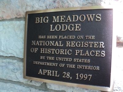 Big Meadows Lodge Marker image. Click for full size.