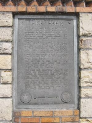 Lake Pepin Geological Marker image. Click for full size.