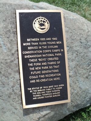Iron Mike Marker. Click for full size. Iron Mike Marker image. Click for full size.