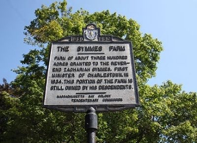Symmes Farm Marker. Click for full size. Symmes Farm Marker image. Click for full size.