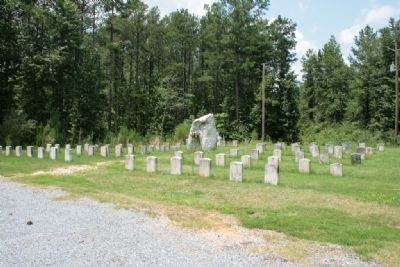 General Jackson Stone Marker Stands In The Middle of the Fort Williams Cemetery Site image. Click for full size.