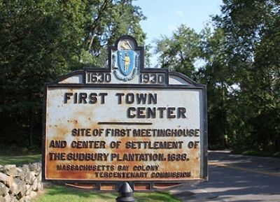 First Town Center Marker image. Click for full size.