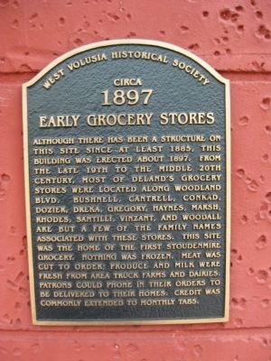 Early Grocery Stores Marker. Click for full size. Early Grocery Stores Marker image. Click for full size.
