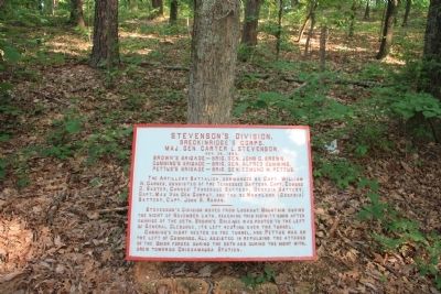 Stevenson's Division Marker. Click for full size. Stevenson's Division Marker image. Click for full size.