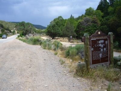 Taos Canyon Marker. Click for full size. Taos Canyon Marker image. Click for full size.