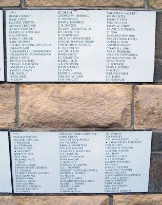 Chase County All Veterans Memorial Honor Roll. Click for full size. Chase County All Veterans Memorial Honor Roll image. Click for full size.