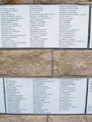 Chase County All Veterans Memorial Honor Roll image. Click for full size.