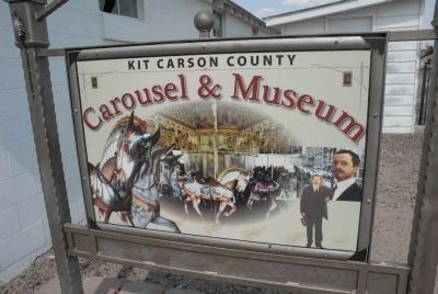 Kit Carson County Carousel and Museum Sign image. Click for full size.