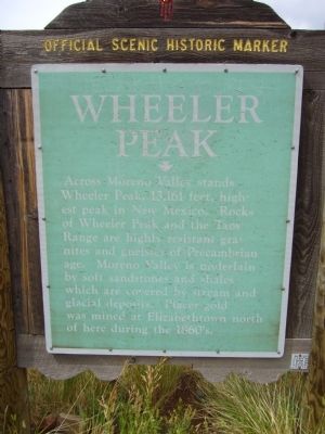 Wheeler Peak Marker. Click for full size. Wheeler Peak Marker image. Click for full size.