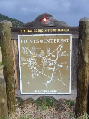 <i>back of</i> Eagle Nest Lake State Park Marker. Click for full size. <i>back of</i> Eagle Nest Lake State Park Marker image. Click for full size.