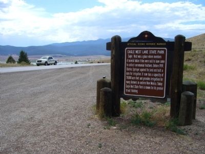 Eagle Nest Lake State Park Marker. Click for full size. Eagle Nest Lake State Park Marker image. Click for full size.