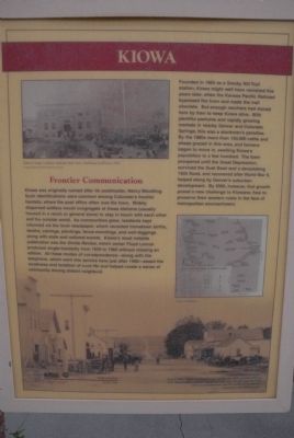 Kiowa Marker. Click for full size. Kiowa Marker image. Click for full size.