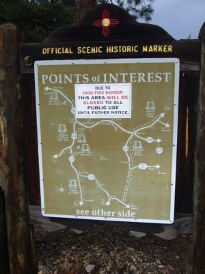 <i>back of</i> Cimarron Canyon State Park Marker image. Click for full size.