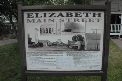 Elizabeth Main Street Marker. Click for full size. Elizabeth Main Street Marker image. Click for full size.