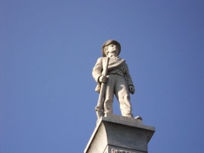 Closeup of Confederate Soldier image. Click for full size.