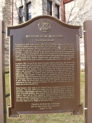 Freedom Road Marker. Click for full size. Freedom Road Marker image. Click for full size.