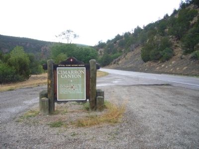 Cimarron Canyon Marker image. Click for full size.