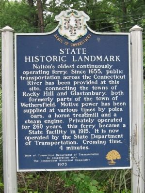 Nation's Oldest Ferry Marker image. Click for full size.