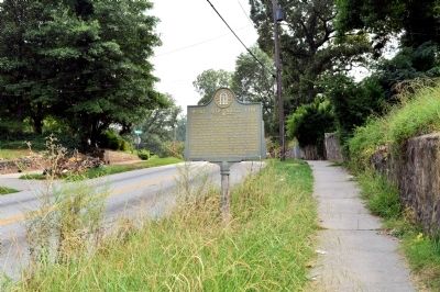 Former location of the West Side Siege Line Marker.. Click for full size. Former location of the West Side Siege Line Marker. image. Click for full size.