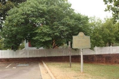 White HouseTract (Ezekiel Harris House Museum),and Marker, seen at the parking lot image. Click for full size.