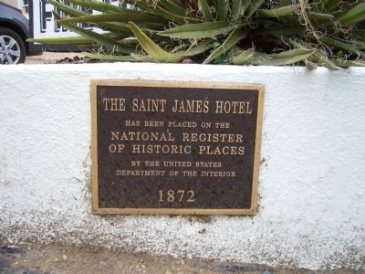 The Saint James Hotel Marker image. Click for full size.