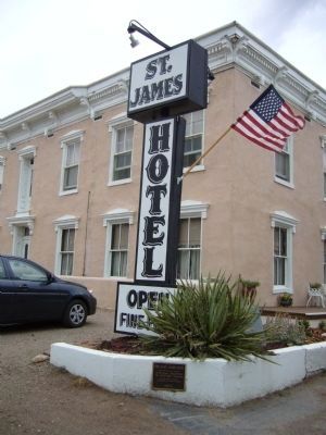 The Saint James Hotel Marker image. Click for full size.