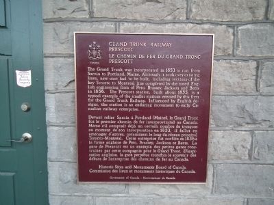 Grand Trunk Railway Marker image. Click for full size.