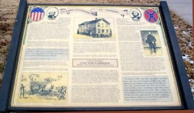 Secession Convention at Neosho Marker. Click for full size. Secession Convention at Neosho Marker image. Click for full size.