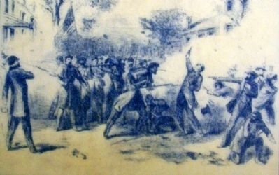 Drawing on Secession Convention Marker. Click for full size. Drawing on Secession Convention Marker image. Click for full size.