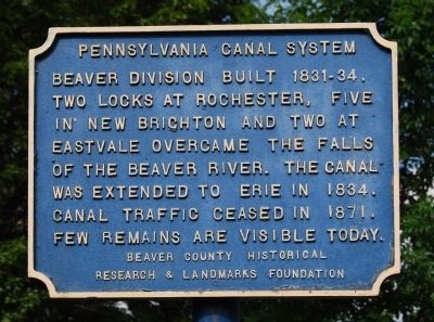 Pennsylvania Canal System Marker image. Click for full size.