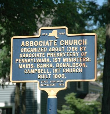 Associate Church Marker. Click for full size. Associate Church Marker image. Click for full size.