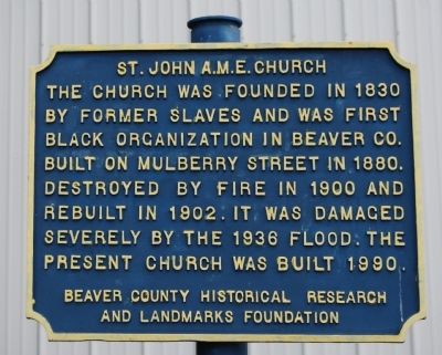 St. John AME Church Marker image. Click for full size.