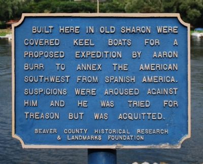 Built Here In Old Sharon Marker. Click for full size. Built Here In Old Sharon Marker image. Click for full size.