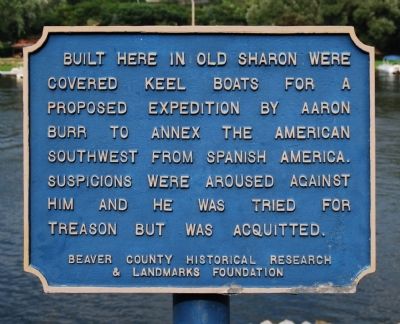 Built Here In Old Sharon Marker image. Click for full size.
