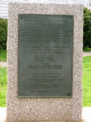 Maud McKnight Lindsay Marker. Click for full size. Maud McKnight Lindsay Marker image. Click for full size.