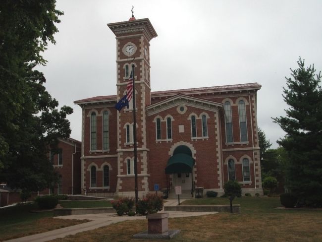 West Side - - Jennings County Courthouse - Vernon, Indiana. Click for full size. West Side - - Jennings County Courthouse - Vernon, Indiana image. Click for full size.