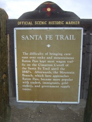 Santa Fe Trail Marker image. Click for full size.