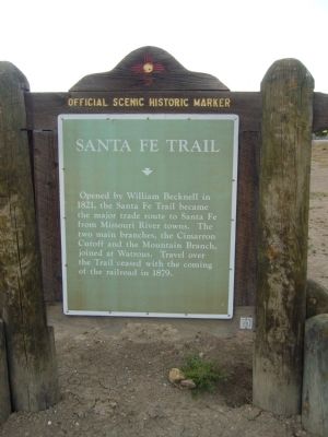 Santa Fe Trail Marker image. Click for full size.